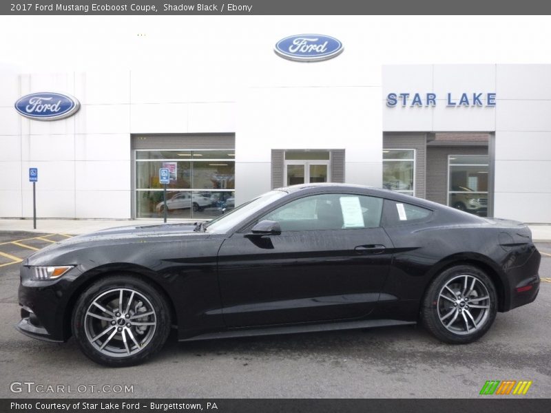 Shadow Black / Ebony 2017 Ford Mustang Ecoboost Coupe