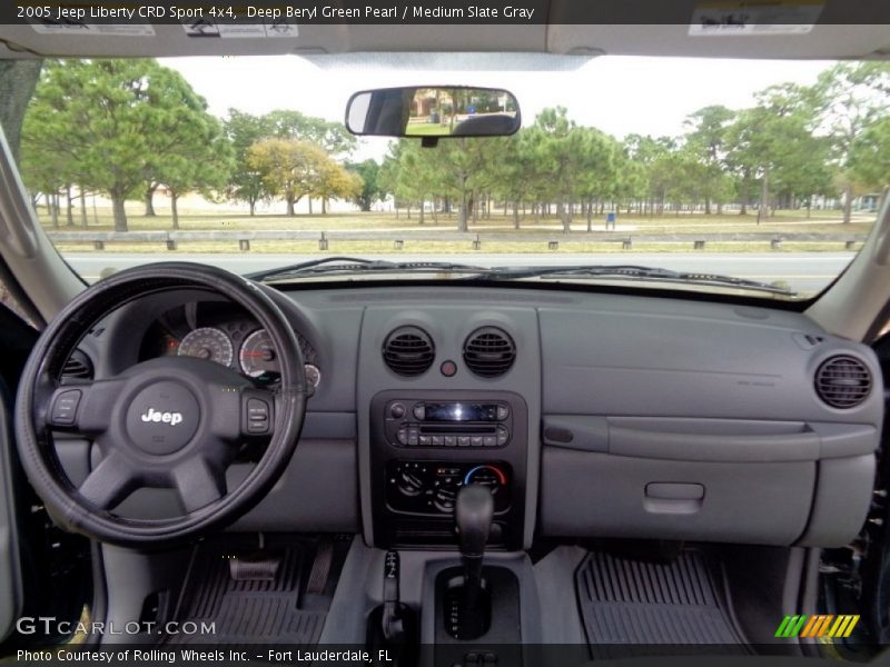 Deep Beryl Green Pearl / Medium Slate Gray 2005 Jeep Liberty CRD Sport 4x4