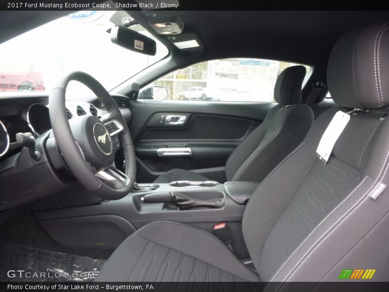 Shadow Black / Ebony 2017 Ford Mustang Ecoboost Coupe