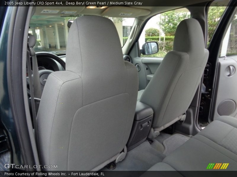 Deep Beryl Green Pearl / Medium Slate Gray 2005 Jeep Liberty CRD Sport 4x4