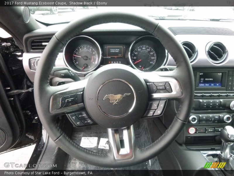 Shadow Black / Ebony 2017 Ford Mustang Ecoboost Coupe