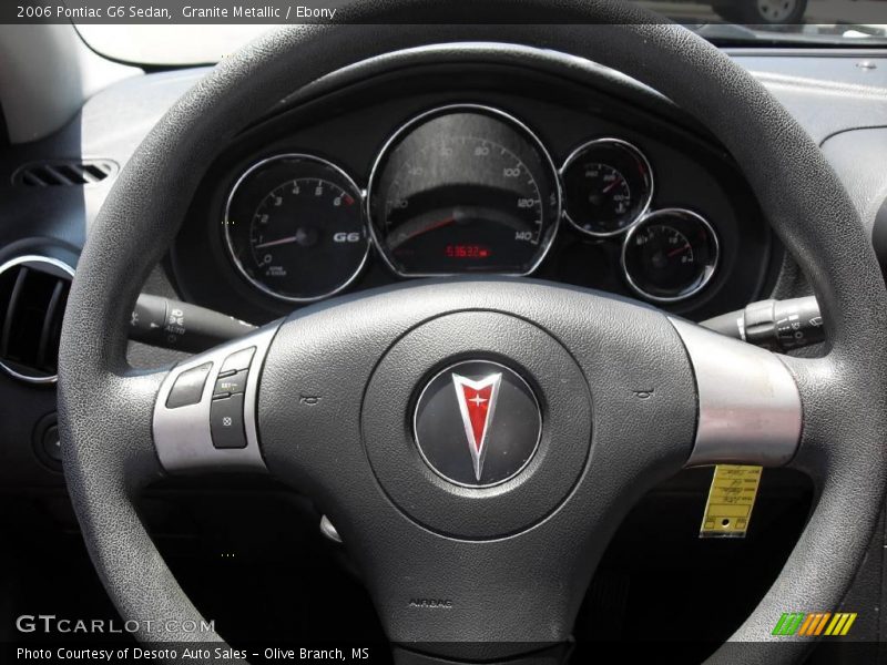 Granite Metallic / Ebony 2006 Pontiac G6 Sedan