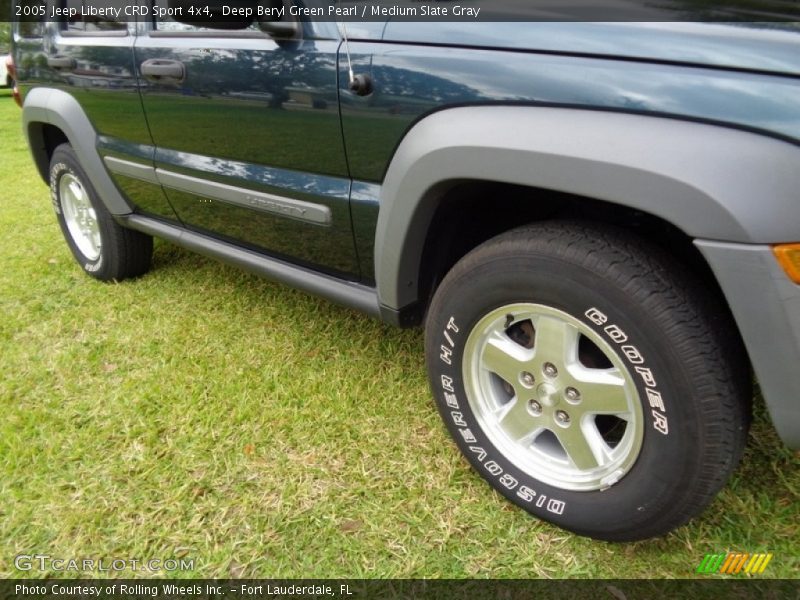Deep Beryl Green Pearl / Medium Slate Gray 2005 Jeep Liberty CRD Sport 4x4
