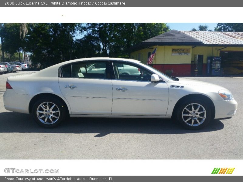 White Diamond Tricoat / Cocoa/Cashmere 2008 Buick Lucerne CXL