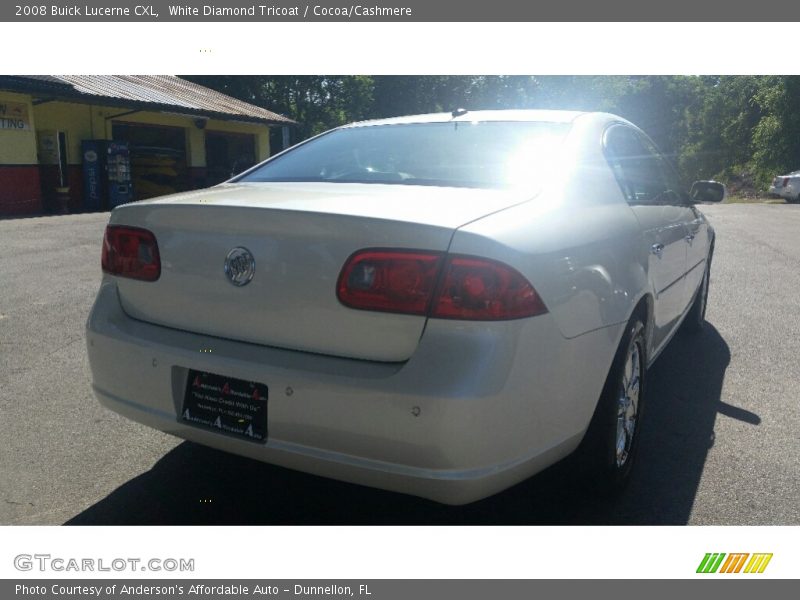 White Diamond Tricoat / Cocoa/Cashmere 2008 Buick Lucerne CXL