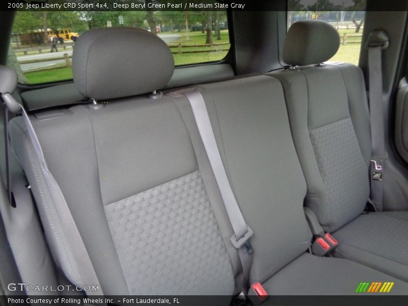 Deep Beryl Green Pearl / Medium Slate Gray 2005 Jeep Liberty CRD Sport 4x4