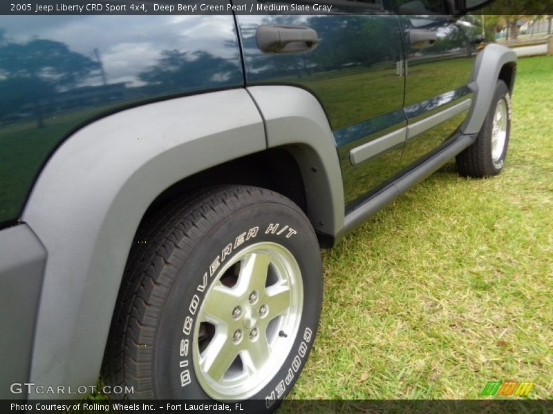 Deep Beryl Green Pearl / Medium Slate Gray 2005 Jeep Liberty CRD Sport 4x4