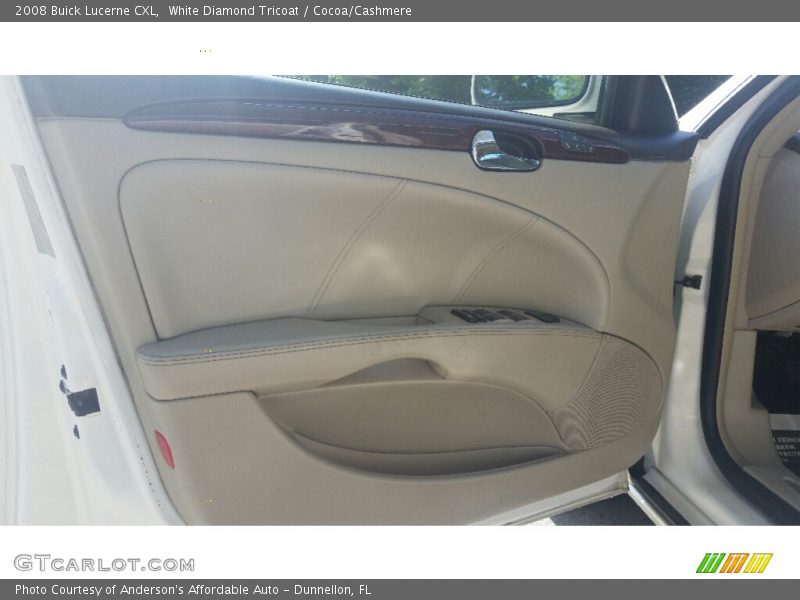 White Diamond Tricoat / Cocoa/Cashmere 2008 Buick Lucerne CXL