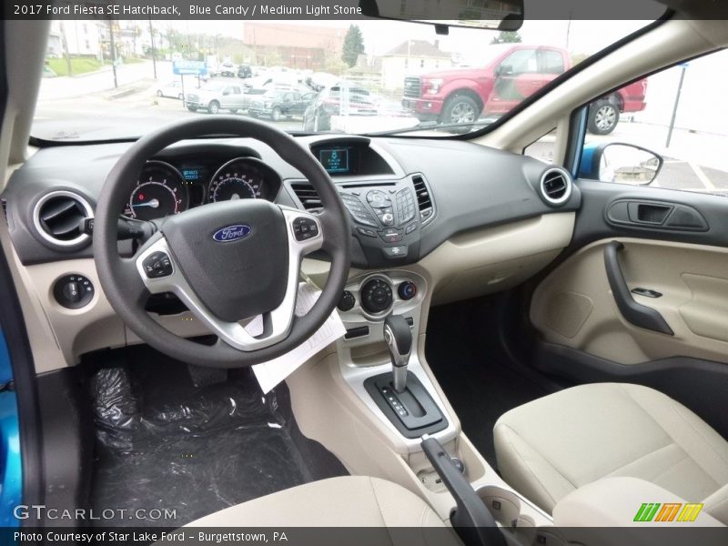  2017 Fiesta SE Hatchback Medium Light Stone Interior