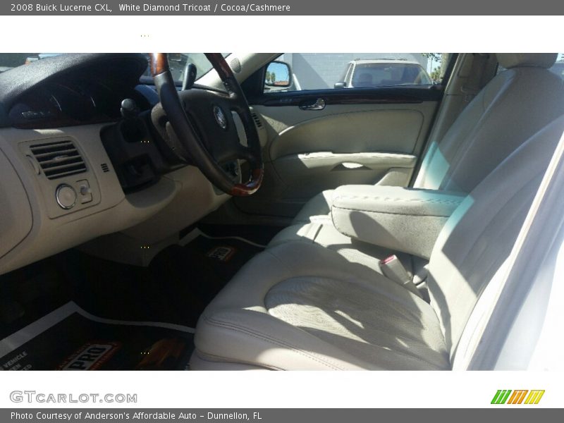 White Diamond Tricoat / Cocoa/Cashmere 2008 Buick Lucerne CXL