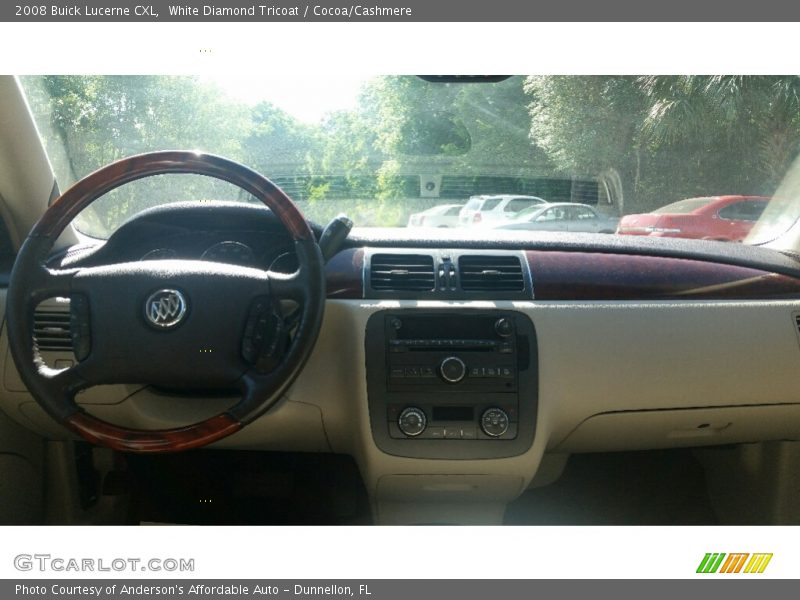 White Diamond Tricoat / Cocoa/Cashmere 2008 Buick Lucerne CXL