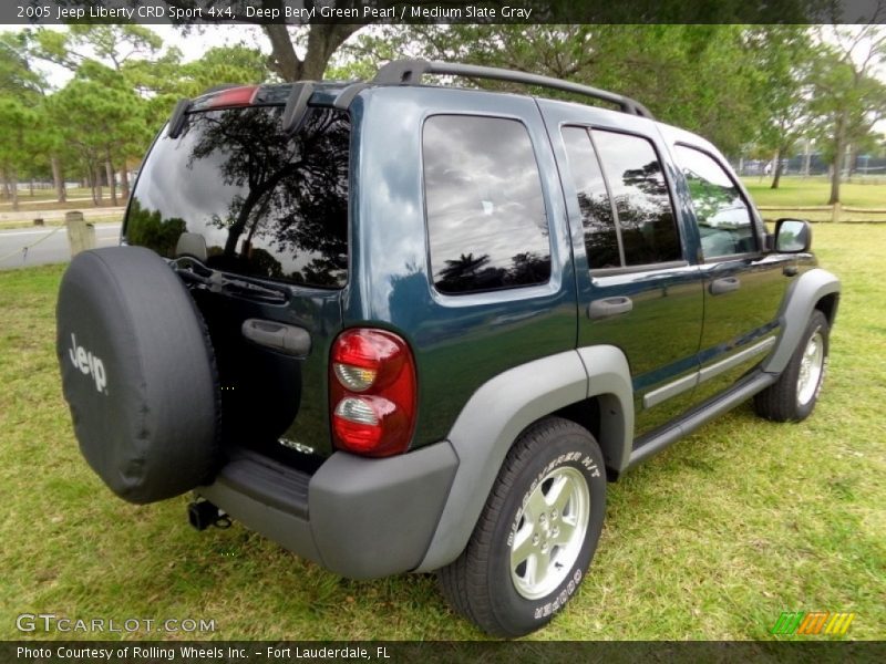 Deep Beryl Green Pearl / Medium Slate Gray 2005 Jeep Liberty CRD Sport 4x4