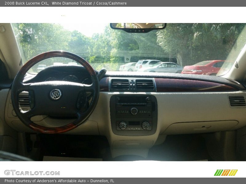 White Diamond Tricoat / Cocoa/Cashmere 2008 Buick Lucerne CXL