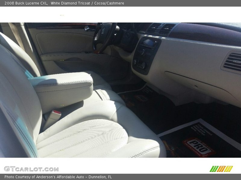 White Diamond Tricoat / Cocoa/Cashmere 2008 Buick Lucerne CXL