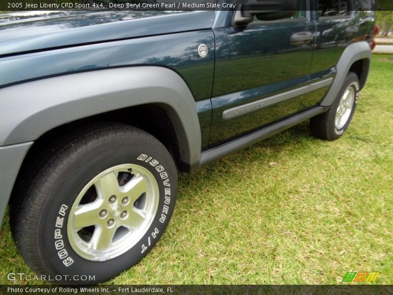 Deep Beryl Green Pearl / Medium Slate Gray 2005 Jeep Liberty CRD Sport 4x4