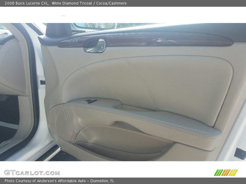 White Diamond Tricoat / Cocoa/Cashmere 2008 Buick Lucerne CXL