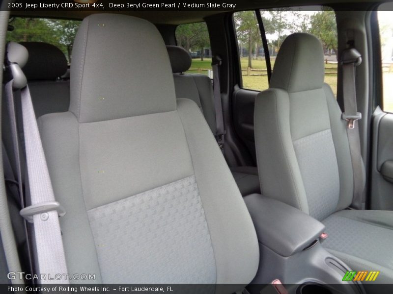 Deep Beryl Green Pearl / Medium Slate Gray 2005 Jeep Liberty CRD Sport 4x4