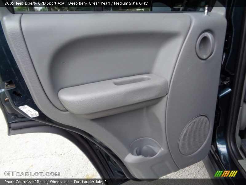 Deep Beryl Green Pearl / Medium Slate Gray 2005 Jeep Liberty CRD Sport 4x4