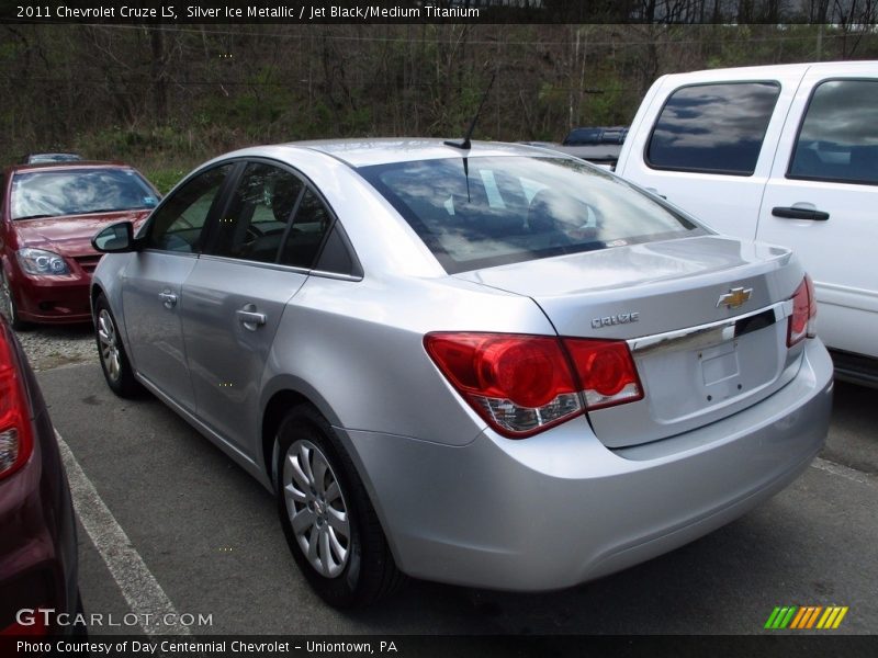 Silver Ice Metallic / Jet Black/Medium Titanium 2011 Chevrolet Cruze LS