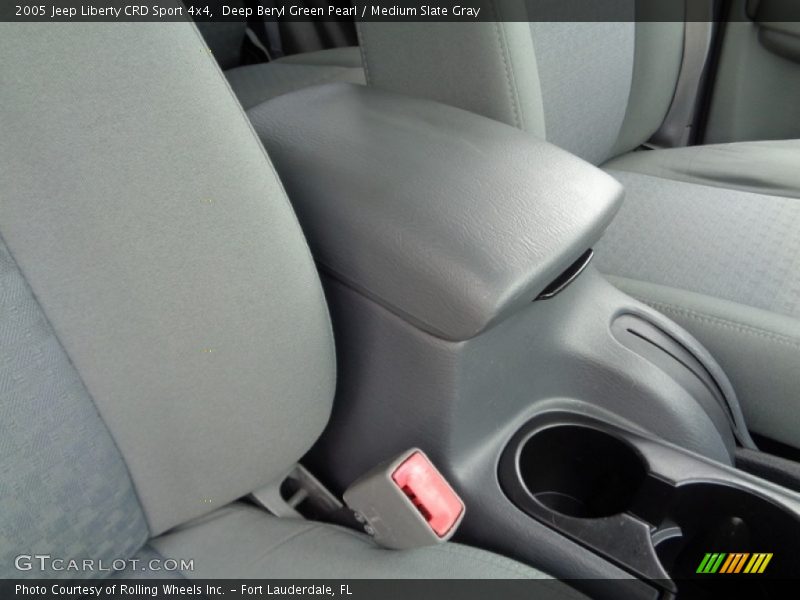 Deep Beryl Green Pearl / Medium Slate Gray 2005 Jeep Liberty CRD Sport 4x4
