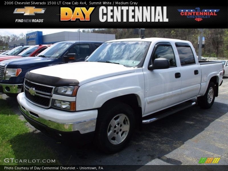 Summit White / Medium Gray 2006 Chevrolet Silverado 1500 LT Crew Cab 4x4