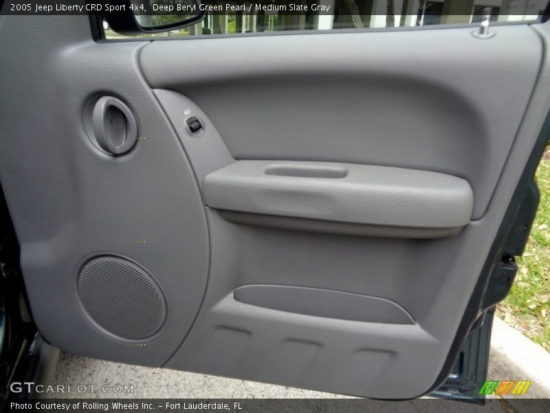 Deep Beryl Green Pearl / Medium Slate Gray 2005 Jeep Liberty CRD Sport 4x4