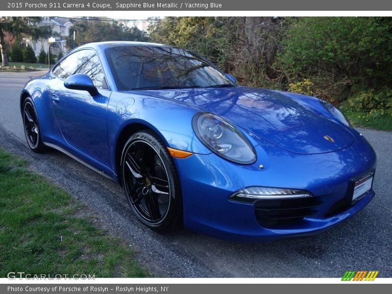 Sapphire Blue Metallic / Yachting Blue 2015 Porsche 911 Carrera 4 Coupe
