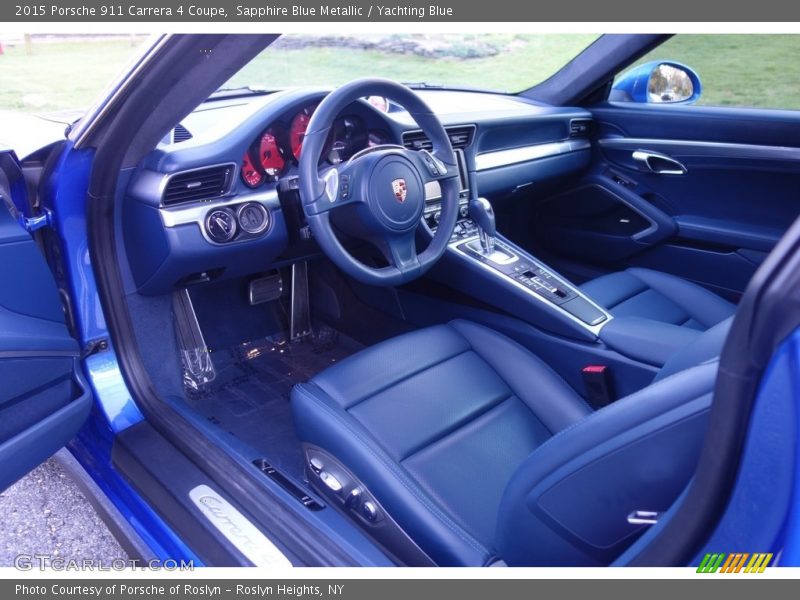 Sapphire Blue Metallic / Yachting Blue 2015 Porsche 911 Carrera 4 Coupe