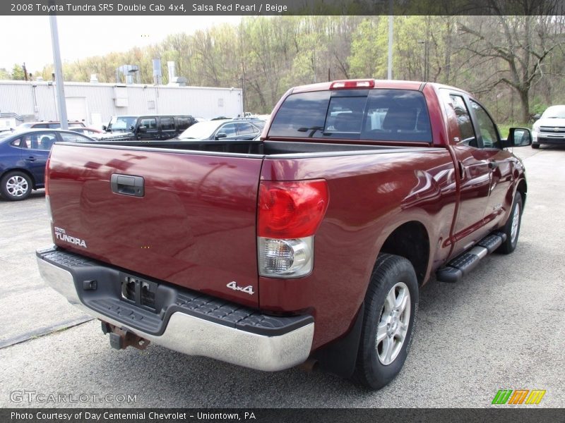 Salsa Red Pearl / Beige 2008 Toyota Tundra SR5 Double Cab 4x4