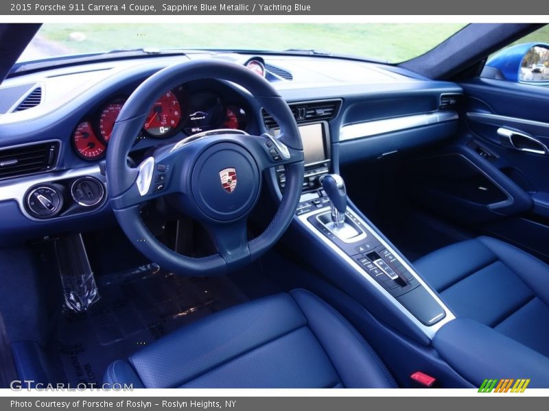Sapphire Blue Metallic / Yachting Blue 2015 Porsche 911 Carrera 4 Coupe