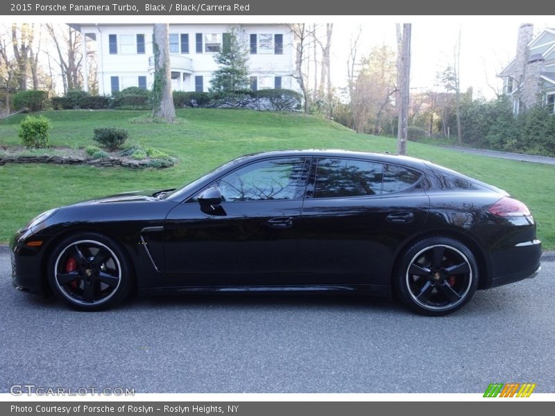 Black / Black/Carrera Red 2015 Porsche Panamera Turbo
