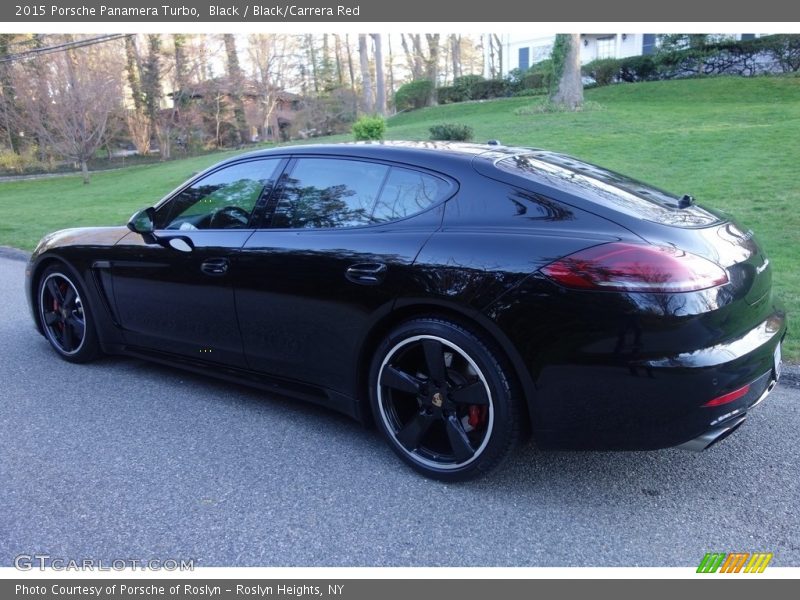 Black / Black/Carrera Red 2015 Porsche Panamera Turbo