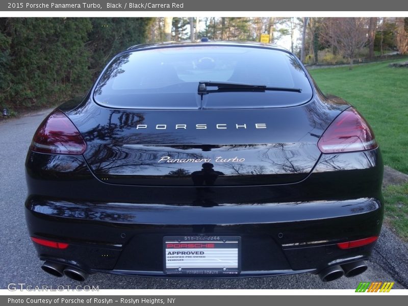 Black / Black/Carrera Red 2015 Porsche Panamera Turbo