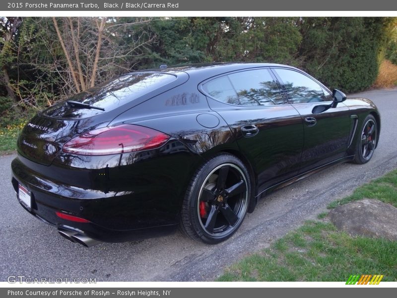 Black / Black/Carrera Red 2015 Porsche Panamera Turbo