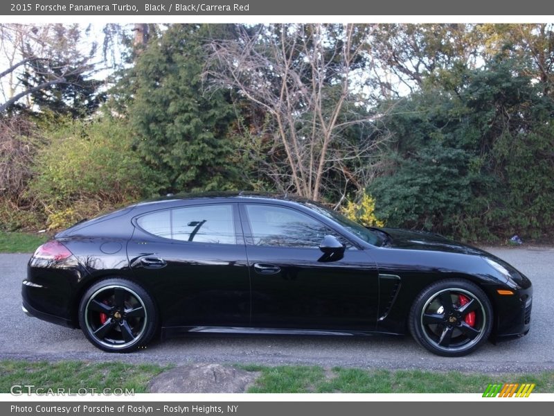 Black / Black/Carrera Red 2015 Porsche Panamera Turbo