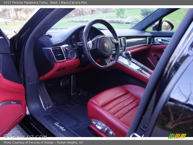 Black / Black/Carrera Red 2015 Porsche Panamera Turbo