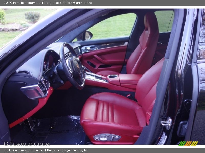 Black / Black/Carrera Red 2015 Porsche Panamera Turbo
