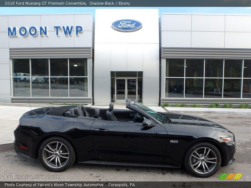 Shadow Black / Ebony 2016 Ford Mustang GT Premium Convertible