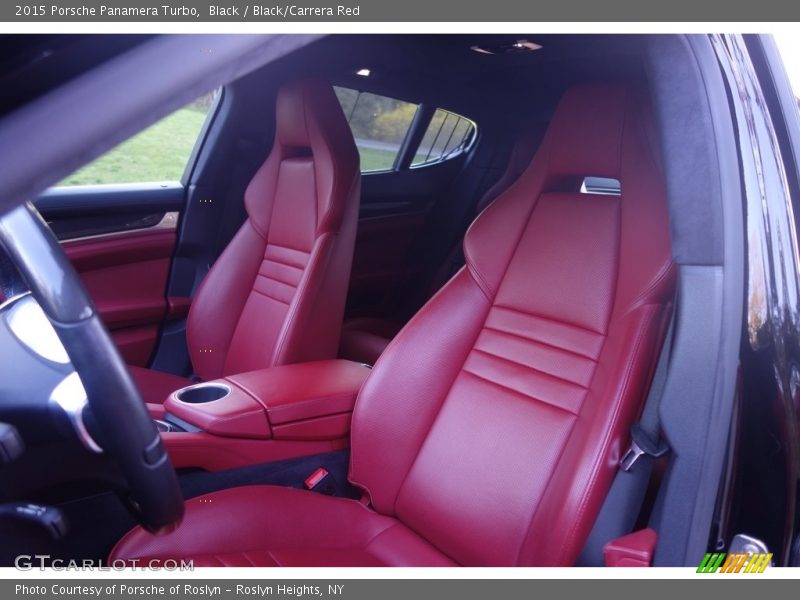 Black / Black/Carrera Red 2015 Porsche Panamera Turbo