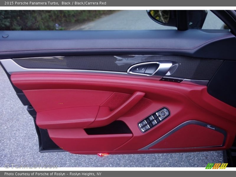 Black / Black/Carrera Red 2015 Porsche Panamera Turbo