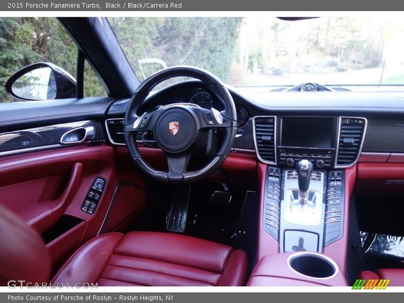 Black / Black/Carrera Red 2015 Porsche Panamera Turbo