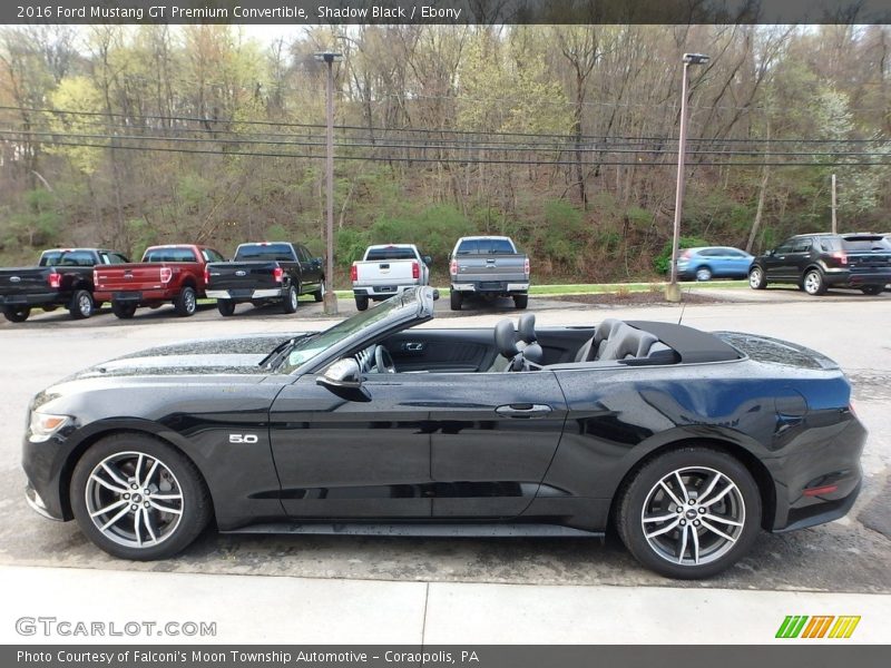 Shadow Black / Ebony 2016 Ford Mustang GT Premium Convertible