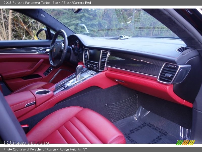 Black / Black/Carrera Red 2015 Porsche Panamera Turbo