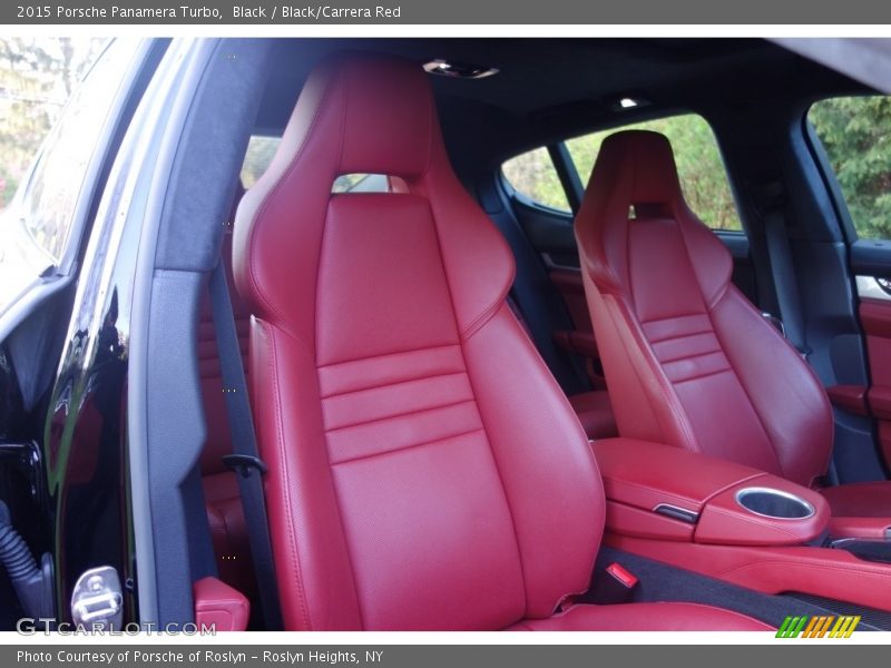 Black / Black/Carrera Red 2015 Porsche Panamera Turbo