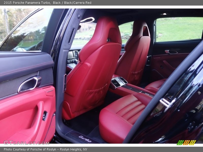 Black / Black/Carrera Red 2015 Porsche Panamera Turbo