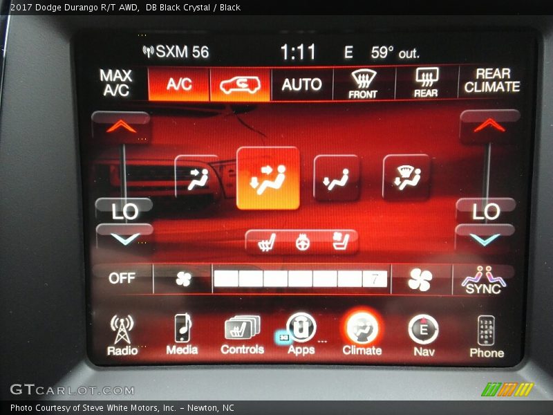 Controls of 2017 Durango R/T AWD