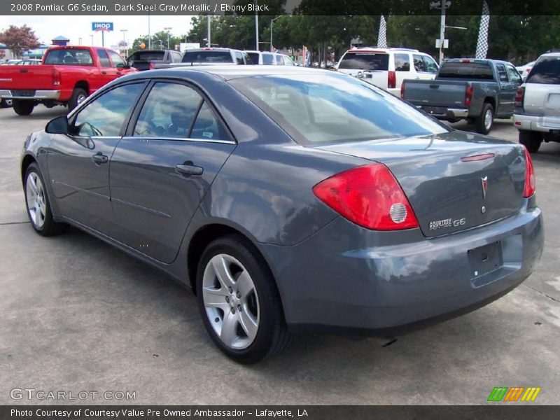 Dark Steel Gray Metallic / Ebony Black 2008 Pontiac G6 Sedan