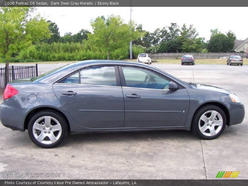 Dark Steel Gray Metallic / Ebony Black 2008 Pontiac G6 Sedan