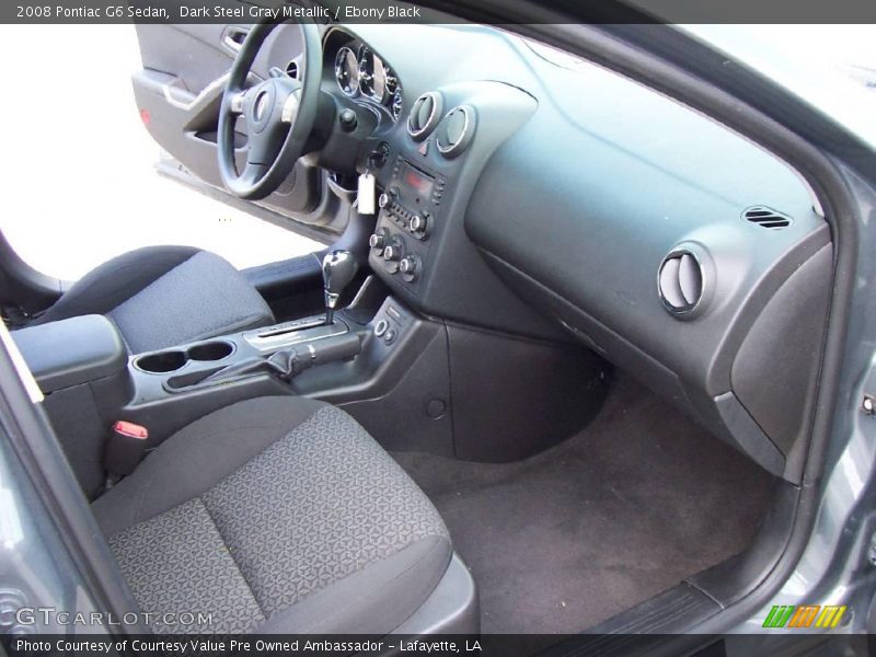 Dark Steel Gray Metallic / Ebony Black 2008 Pontiac G6 Sedan