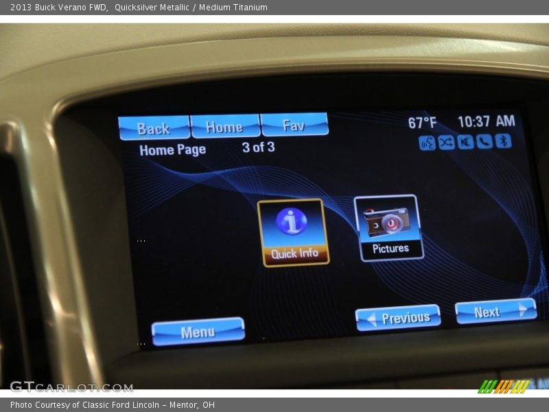 Quicksilver Metallic / Medium Titanium 2013 Buick Verano FWD